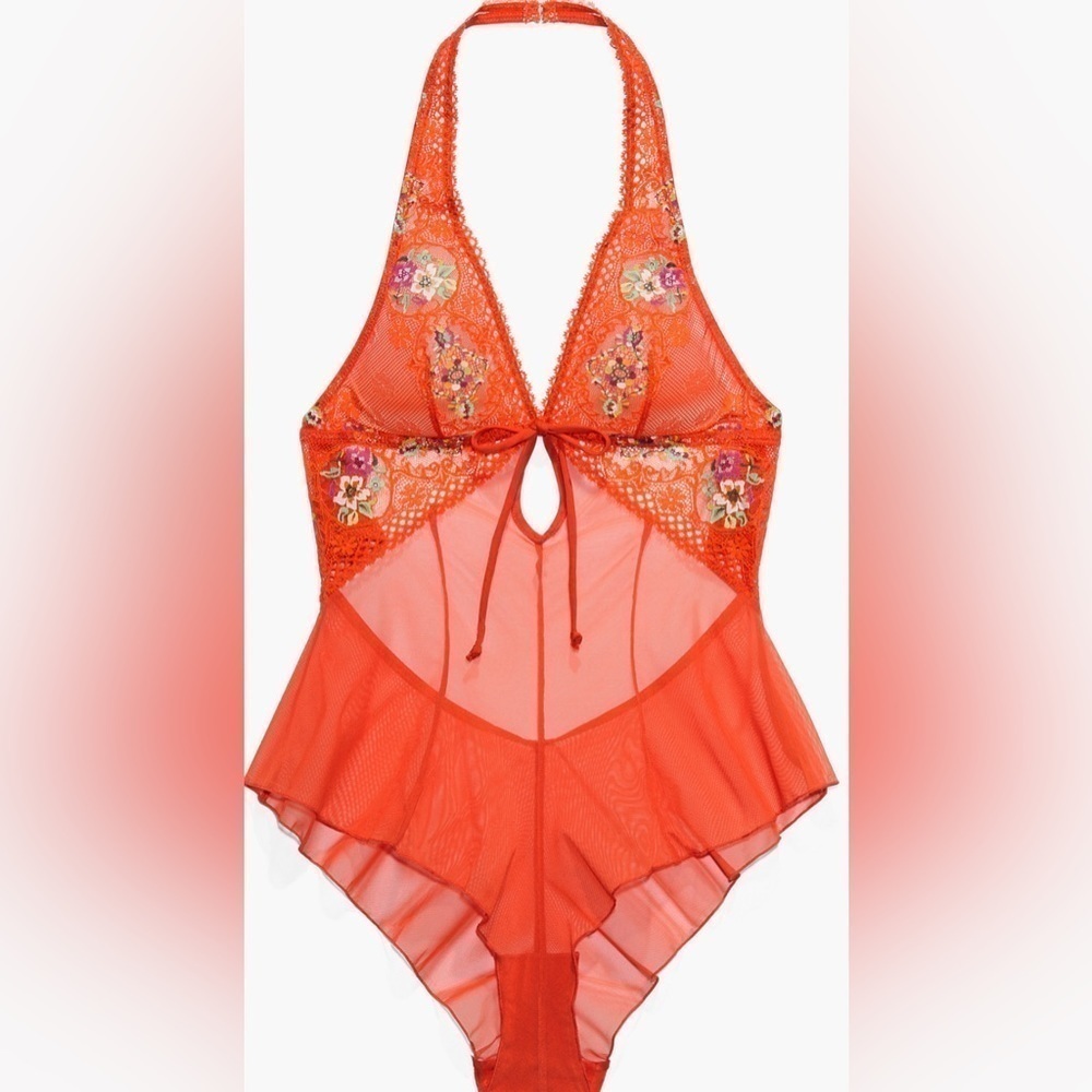 NWT Savage X Fenty Dolled Up Lace Teddy